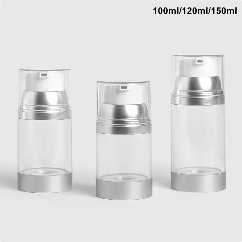 Luxury Skincare Bottles - 30pcs 100ml 120ml 150ml หรูหราเครื่องสําอางที่ว่างเปล่ารอบขวดพลาสติกสูญญากาศโลชั่นเซรั่มขวดปั๊มสําหรับ Skincare