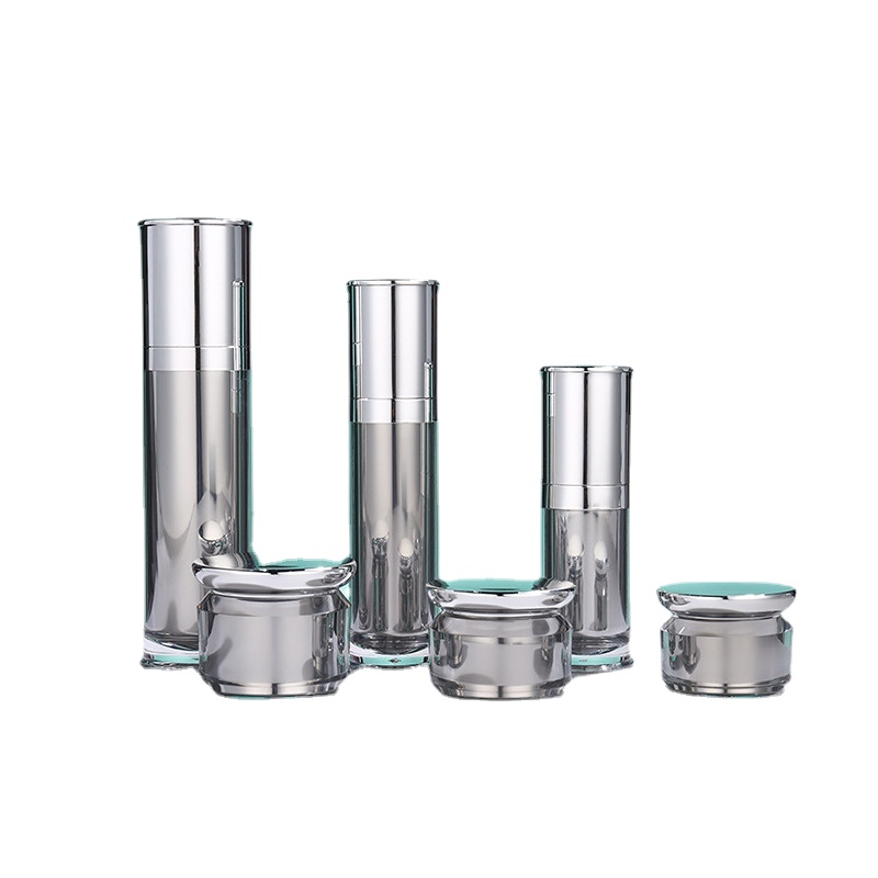 Luxury Skincare Jars - 30 50 100Ml โลชั่นโลชั่นอะคริลิคครีมเครื่องสำอางค์ขวด Silver Luxury