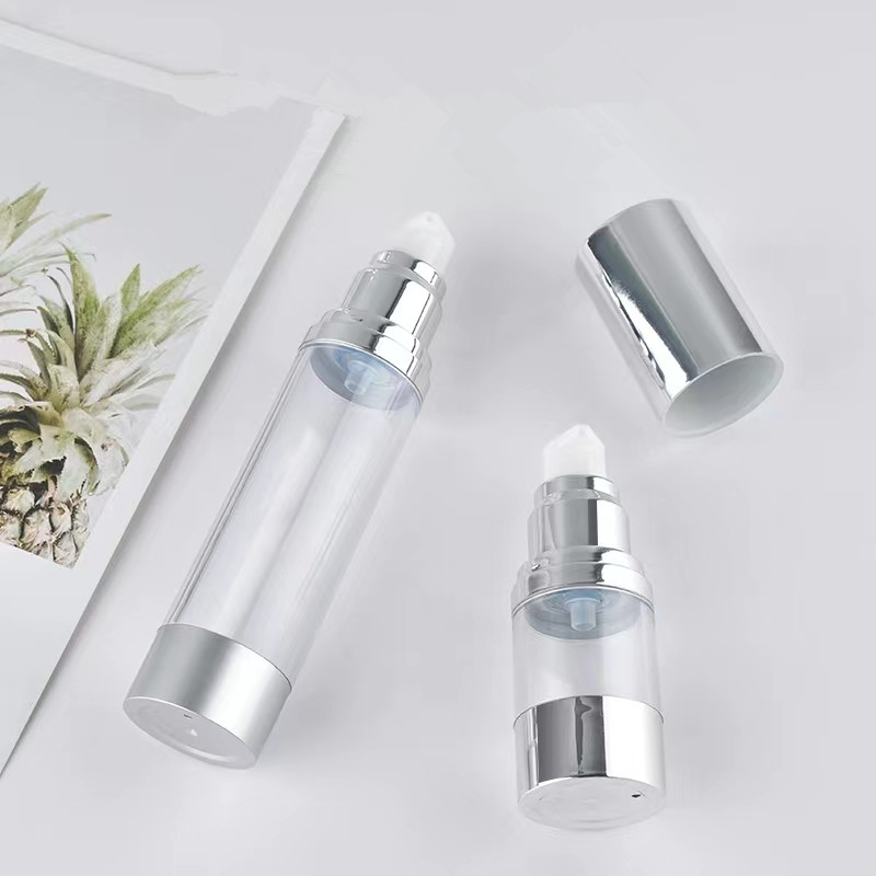 Bright/Matte Silver ขวดสูญญากา - Luxury Skincare Bottles บทวิจารณ์และราคา