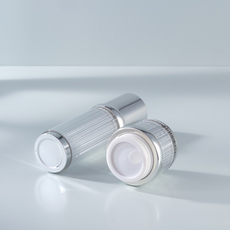 ขวดอะคริลิคสีเงินแบบหรูหราขนาด - Luxury Skincare Jars บทวิจารณ์และราคา