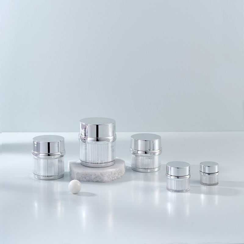 ขวดอะคริลิคสีเงินแบบหรูหราขนาด - Luxury Skincare Jars บทวิจารณ์และราคา