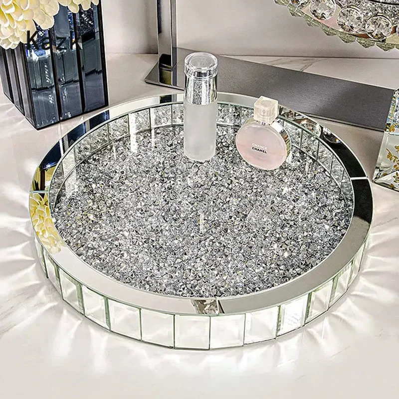 หรูหราเพชรฝังถาดเก็บแก้วตกแต่ง - Luxury Skincare Bottles บทวิจารณ์และราคา
