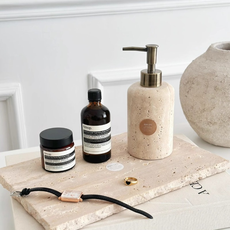 เครื่องจ่ายโลชั่นหินธรรมชาติ,  - Luxury Skincare Jars บทวิจารณ์และราคา